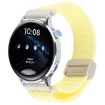 Light Yellow 18mm Magnetic Buckle Knitted Nylon Watch Band - 1