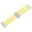 Light Yellow 18mm Magnetic Buckle Knitted Nylon Watch Band - 4