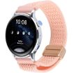 Dark Pink Sand 18mm Magnetic Buckle Knitted Nylon Watch Band - 1
