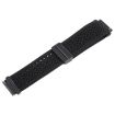 Magnetic Buckle Knitted Nylon Watch Band 20mm - Black, Breathable Strap - 4