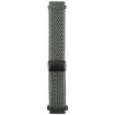Olive Green 20mm Magnetic Buckle Knitted Nylon Watch Band - 2