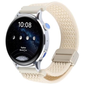 20mm Magnetic Buckle Knitted Nylon Watch Band - Starlight - 1