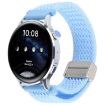 22mm Light Blue Magnetic Buckle Knitted Nylon Watch Band - 1