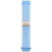 22mm Light Blue Magnetic Buckle Knitted Nylon Watch Band - 2