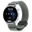 22mm Olive Green Magnetic Buckle Knitted Nylon Watch Band - 1