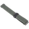 22mm Olive Green Magnetic Buckle Knitted Nylon Watch Band - 3