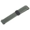 22mm Olive Green Magnetic Buckle Knitted Nylon Watch Band - 4