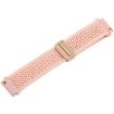22mm Dark Pink Sand Magnetic Buckle Knitted Nylon Watch Band - 4