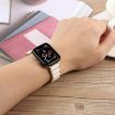 Apple Watch Band 46/49/45/44mm Three Beads Ceramic Steel 18mm Silver White - 7