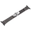 Apple Watch Band 46/49/45/44mm Three Beads Ceramic Steel 18mm Black White - 3