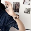 Kalebol 18mm Nylon Loop Fastener Denim Watch Band - Dark Grey - 4