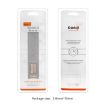 Kalebol 20mm Nylon Loop Denim Watch Band - Apricot Universal Fastener - 7