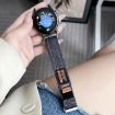 Universal Nylon Loop Fastener Denim Watch Band 22mm - Dark Grey - 2