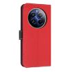 Realme 12 Pro 5G/P1 Pro Red Metal Bow Leather Case with Hand Strap - 3