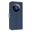 Realme 12 Pro 5G/P1 Pro Dark Blue Metal Bow Leather Case with Hand Strap - 3