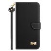 Realme 13/12/C65 5G Black Leather Phone Case with Hand Strap - 2