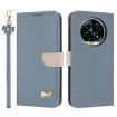 Realme 13 Pro 5G/13 Pro+ 5G Light Blue Leather Case with Hand Strap - 1
