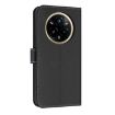 Realme 14 Pro+ 5G Black Metal Bow Leather Case with Hand Strap - 3