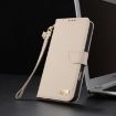 Realme C65 4G Global Metal Bow Leather Case with Hand Strap Apricot - 8
