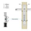 Smart Lock Cylinder 30+30mm - Fingerprint & Password for Office/Home - 3