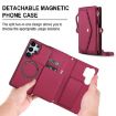 Samsung Galaxy S25 Ultra 5G Red Leather Wallet Phone Case with Lanyard - 2