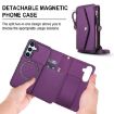 Samsung Galaxy S25 5G Wallet Leather Phone Case with Lanyard, Purple - 2