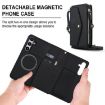 Samsung Galaxy S24 5G Wallet Detachable Leather Case with Lanyard - Black - 2