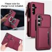 Samsung Galaxy S24 FE 5G Red Wallet Leather Phone Case with Lanyard - 3