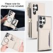 Samsung Galaxy S23 Ultra 5G Wallet Leather Phone Case with Lanyard - White - 3