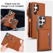 Samsung Galaxy S23 Ultra 5G Wallet Leather Case with Lanyard (Brown) - 3