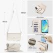 Samsung Galaxy S23+ 5G Wallet Leather Phone Case with Lanyard - White - 5