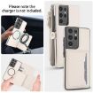 Samsung Galaxy S21 Ultra 5G Wallet Leather Phone Case with Lanyard White - 3