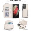 Samsung Galaxy S21 Ultra 5G Wallet Leather Phone Case with Lanyard White - 4