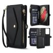 Samsung Galaxy S21 Ultra 5G Wallet Leather Phone Case with Lanyard - 1