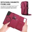 Samsung Galaxy S21+ 5G Red Leather Wallet Phone Case with Lanyard - 2