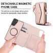 Samsung Galaxy S21+ 5G Wallet Case with Lanyard, Rose Gold Leather - 2