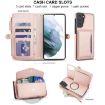 Samsung Galaxy S21 5G Wallet Case, Detachable Leather, Lanyard, Rose Gold - 4