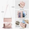 Samsung Galaxy S21 5G Wallet Case, Detachable Leather, Lanyard, Rose Gold - 7