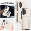 Samsung Galaxy A13 Wallet Case, Detachable Leather with Lanyard, White - 3