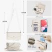 Samsung Galaxy A13 Wallet Case, Detachable Leather with Lanyard, White - 7