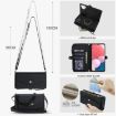 Samsung Galaxy A13 Wallet Case: Detachable Leather with Lanyard, Black - 7