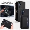 Samsung Galaxy A15 Wallet Case: Detachable Leather with Lanyard (Black) - 3
