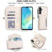 Samsung Galaxy A16 5G Wallet Detachable Leather Case with Lanyard White - 4