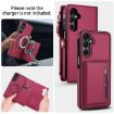 Samsung Galaxy A16 5G Red Leather Wallet Phone Case with Lanyard - 3