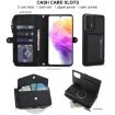 Samsung Galaxy A33 5G Wallet Detachable Leather Case with Lanyard (Black) - 4