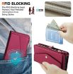 Samsung Galaxy A33 5G Red Leather Wallet Phone Case with Lanyard - 5
