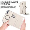 Samsung Galaxy A35 5G Wallet Detachable Leather Case with Lanyard White - 2