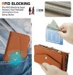 Samsung Galaxy A35 5G Wallet Detachable Leather Case with Lanyard Brown - 5