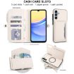 Samsung Galaxy A36 5G Wallet Detachable Leather Case with Lanyard White - 4