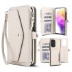 Samsung Galaxy A52 5G Wallet Detachable Leather Case with Lanyard White - 1
